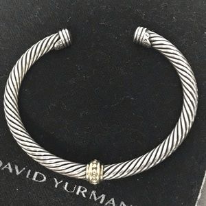 David Yurman Cable Classic Bracelet, Single Station 14K Gold